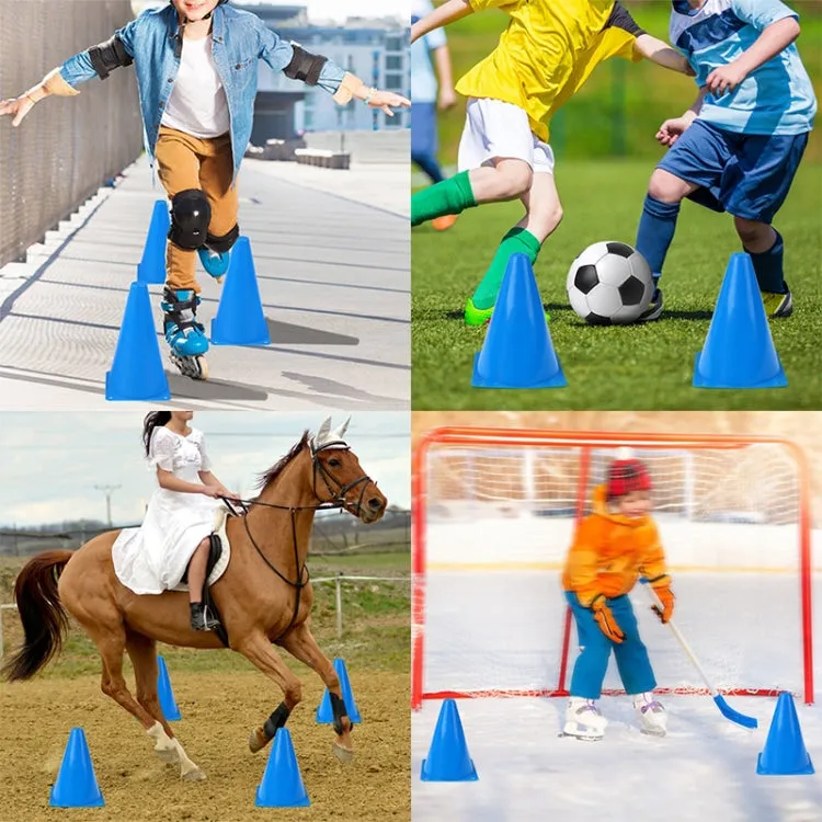 2 PCS Football Obstacle Sign Tube Thickening Road Block Cone without Hole, Size: 18 x 14cm(Green)