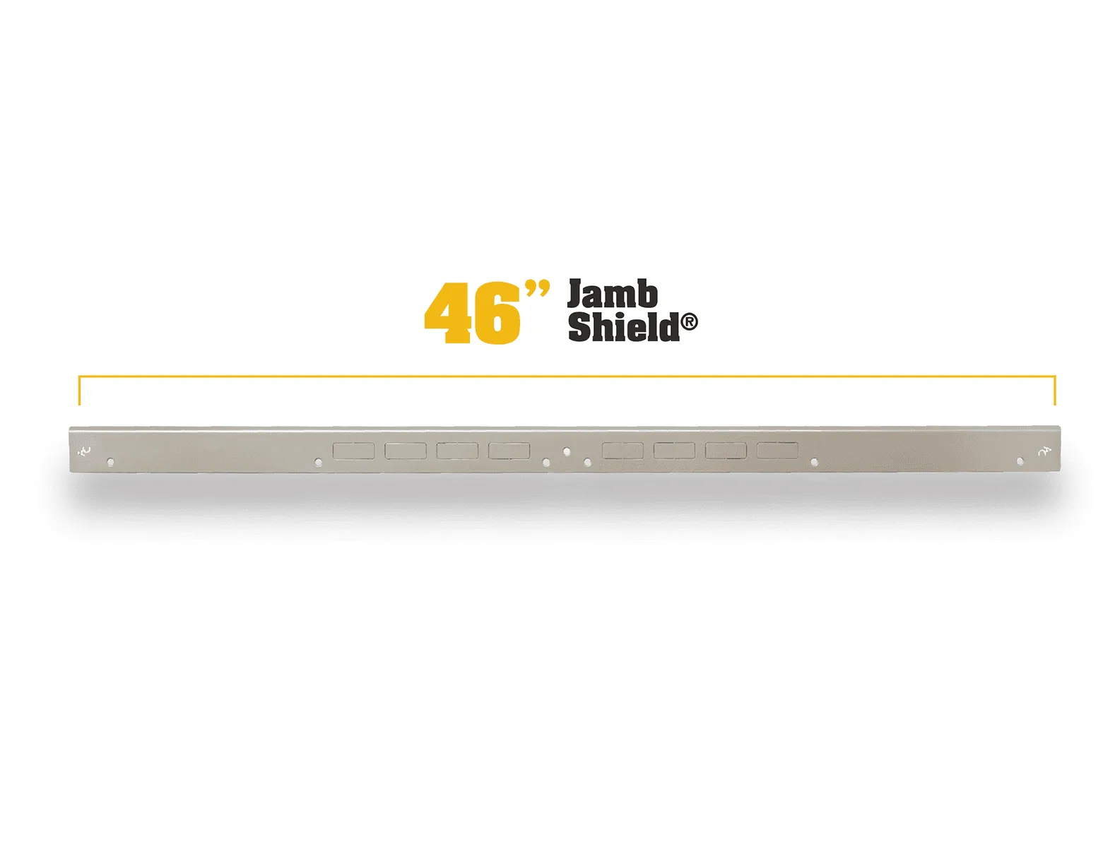 46" Door Armor Jamb Shield - Ultimate Door Security Easy Install