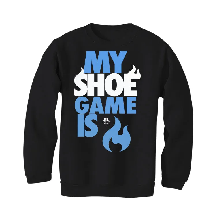 AIR JORDAN 1 HIGH OG “UNIVERSITY BLUE”| ILLCURRENCY Black T-Shirt (MY SHOE GAME)