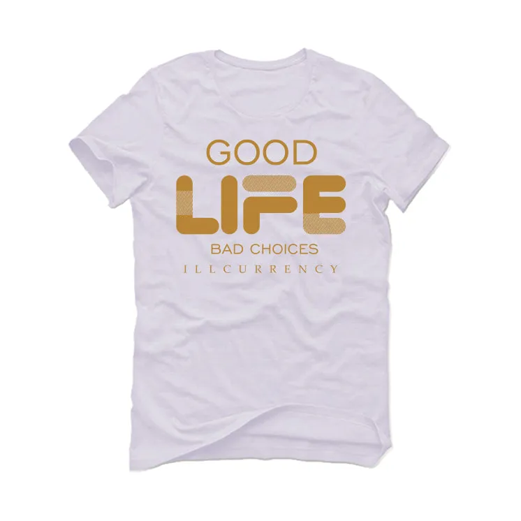 Air Jordan 13 “Wheat” | illcurrency White T-Shirt (Bad Choices)
