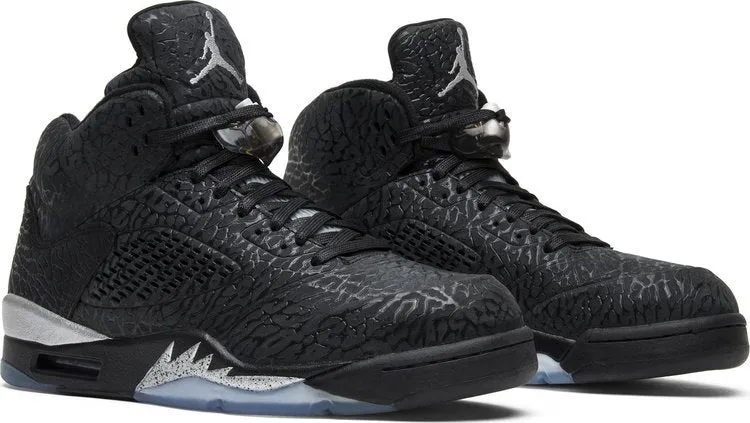 Air Jordan 5 Retro 3Lab5 Elephant Print Sneakers, Black