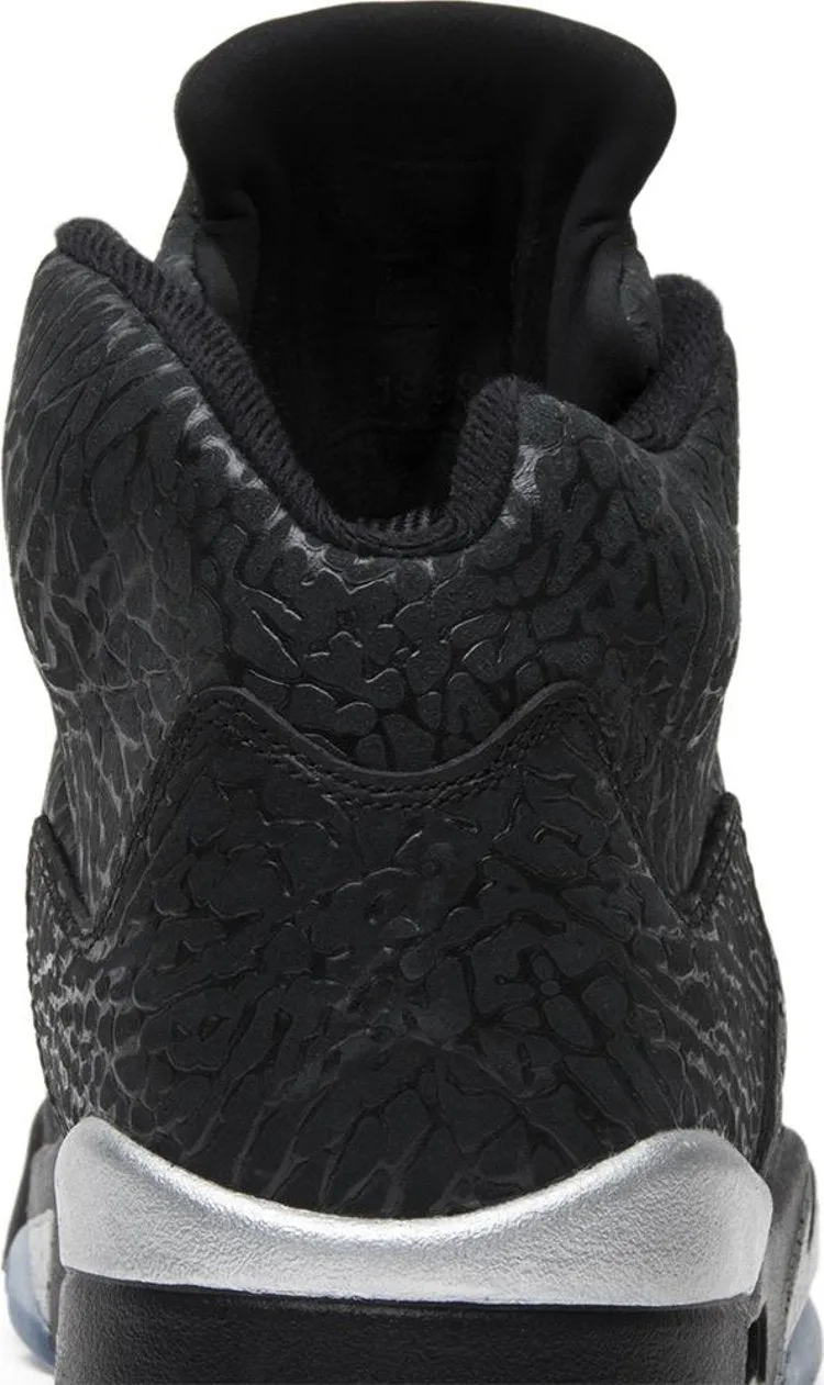 Air Jordan 5 Retro 3Lab5 Elephant Print Sneakers, Black