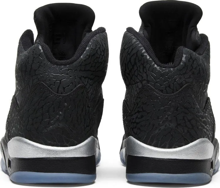 Air Jordan 5 Retro 3Lab5 Elephant Print Sneakers, Black
