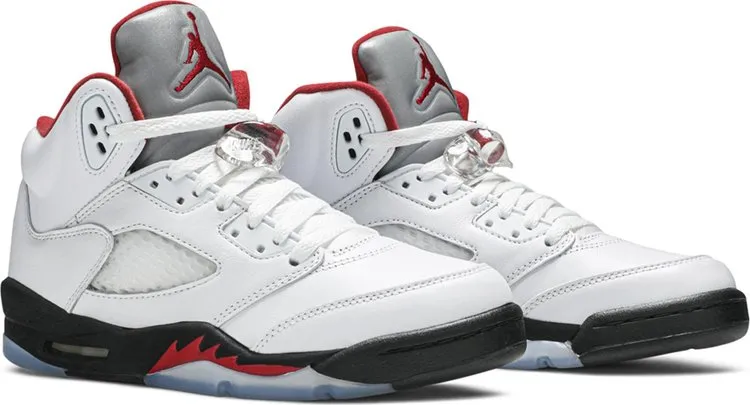 Air Jordan 5 Retro GS Fire Red 2020, white