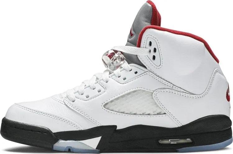 Air Jordan 5 Retro GS Fire Red 2020, white