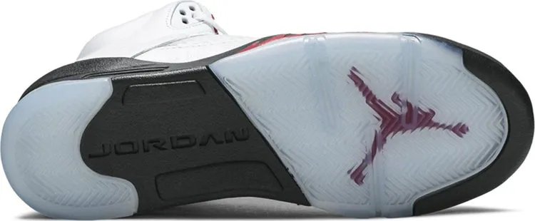 Air Jordan 5 Retro GS Fire Red 2020, white