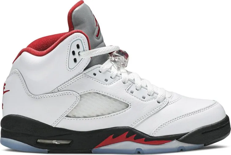 Air Jordan 5 Retro GS Fire Red 2020, white