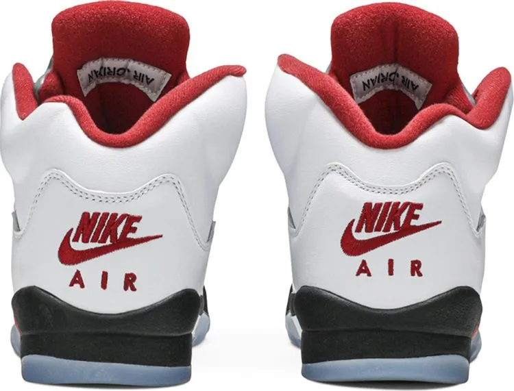 Air Jordan 5 Retro GS Fire Red 2020, white