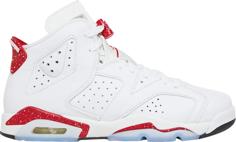 Air Jordan 6 Retro GS Red Oreo Sample, white