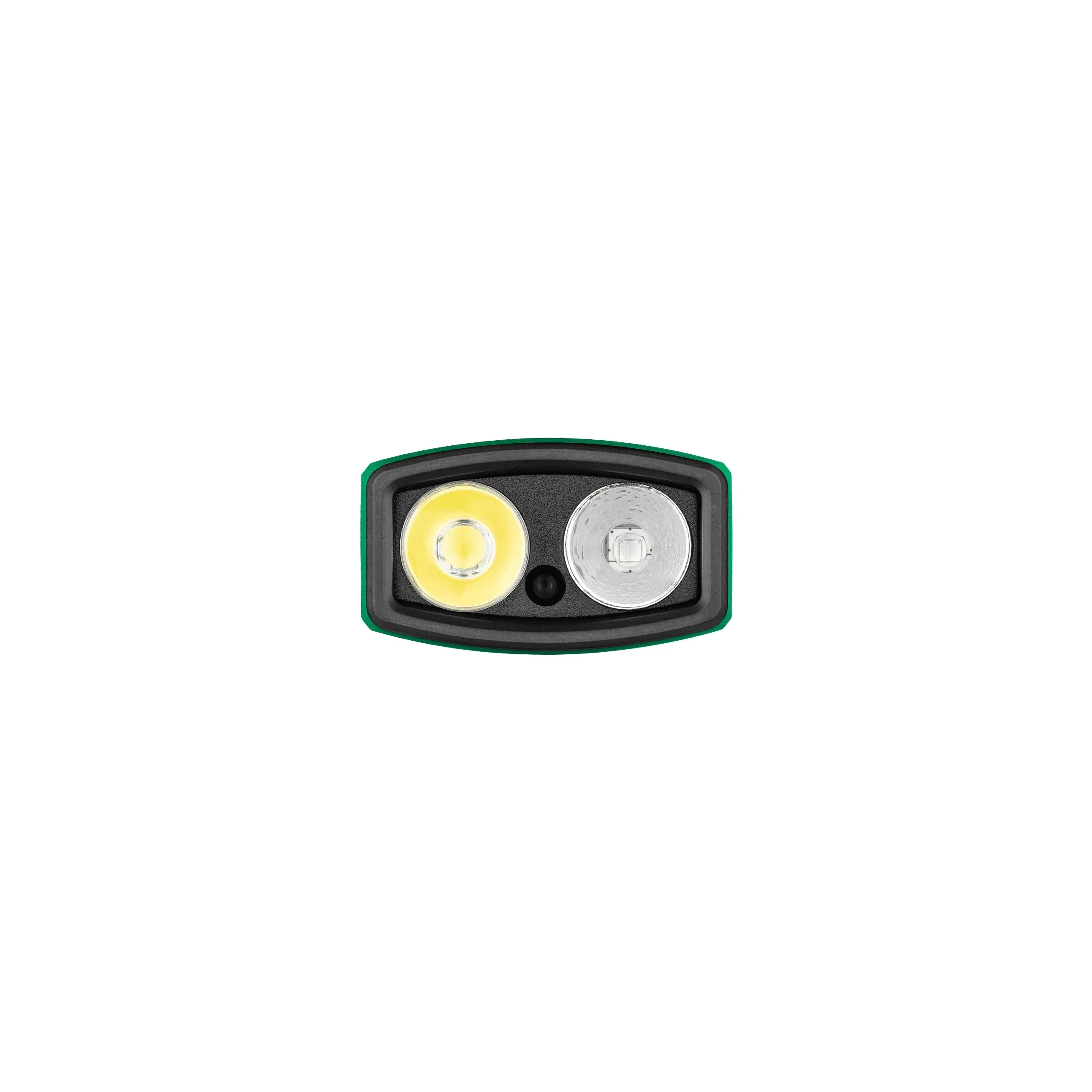 Arkfeld Pro 1300 Lumen Rechargeable Flat EDC Flashlight with LED Light, UV and Laser - Snowflake Green Limited Edition