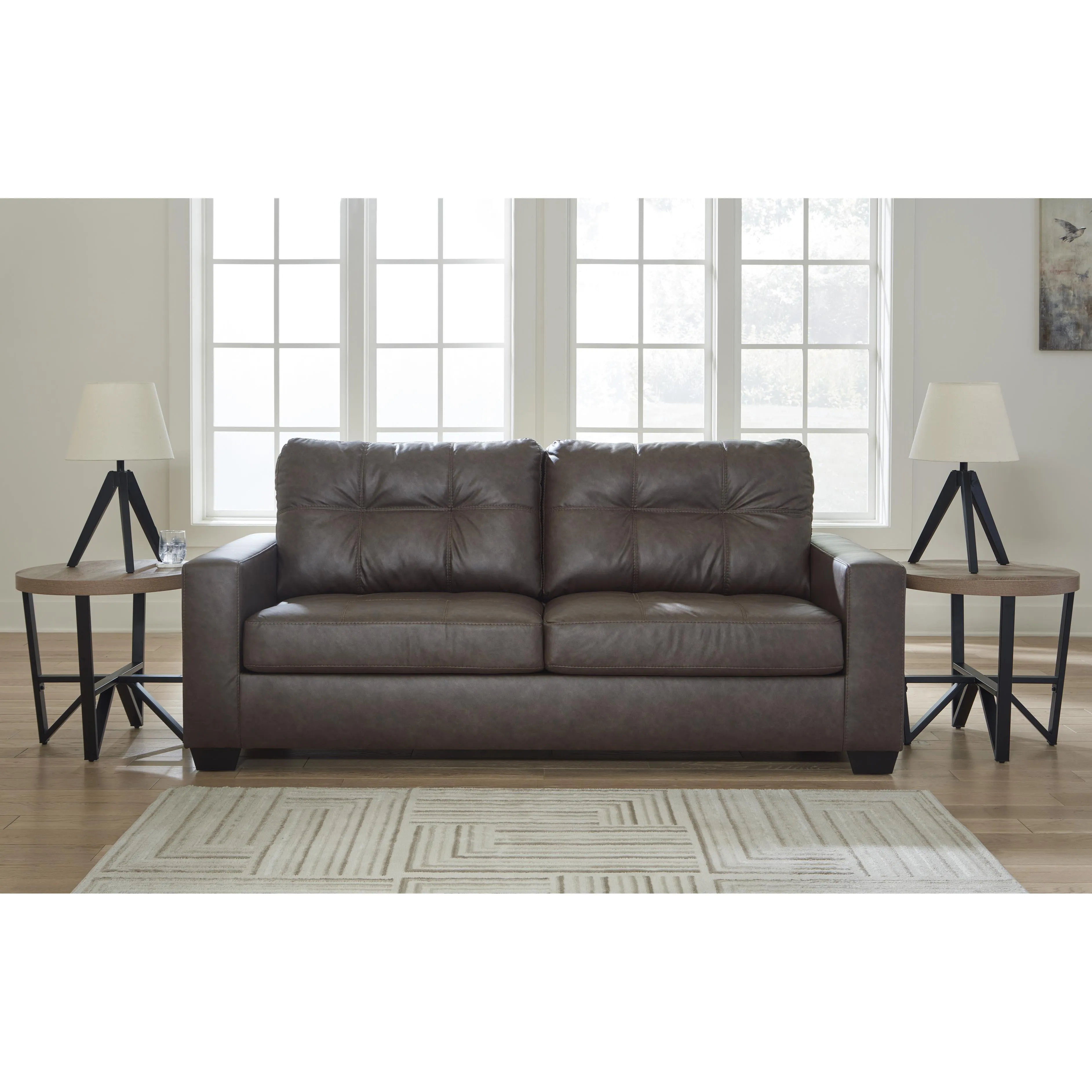 Benchcraft Barlin Mills Stationary Leather Look Sofa 1700338