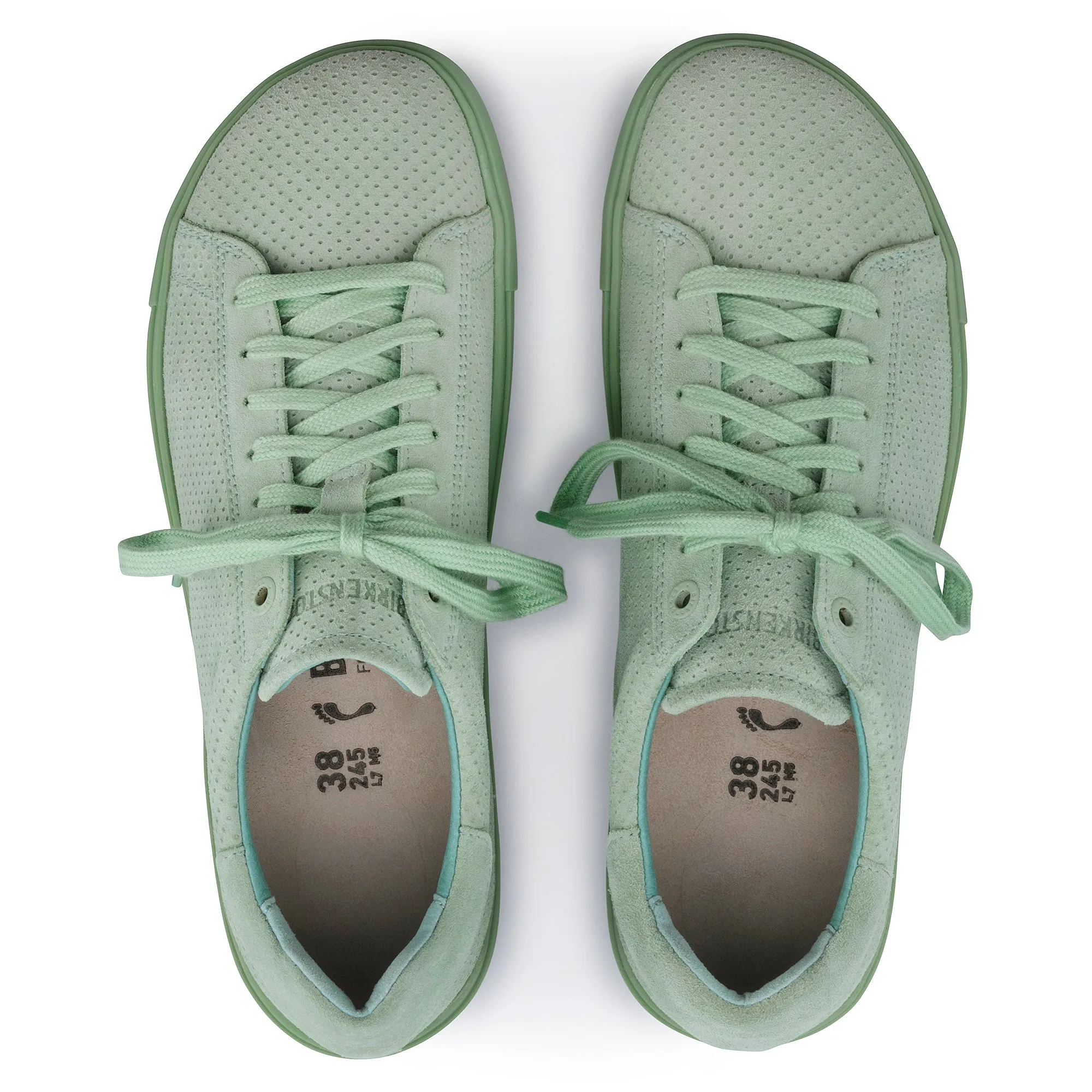 Birkenstock Bend Low Suede Embossed Color: Matcha (MEDIUM/NARROW WIDTH)