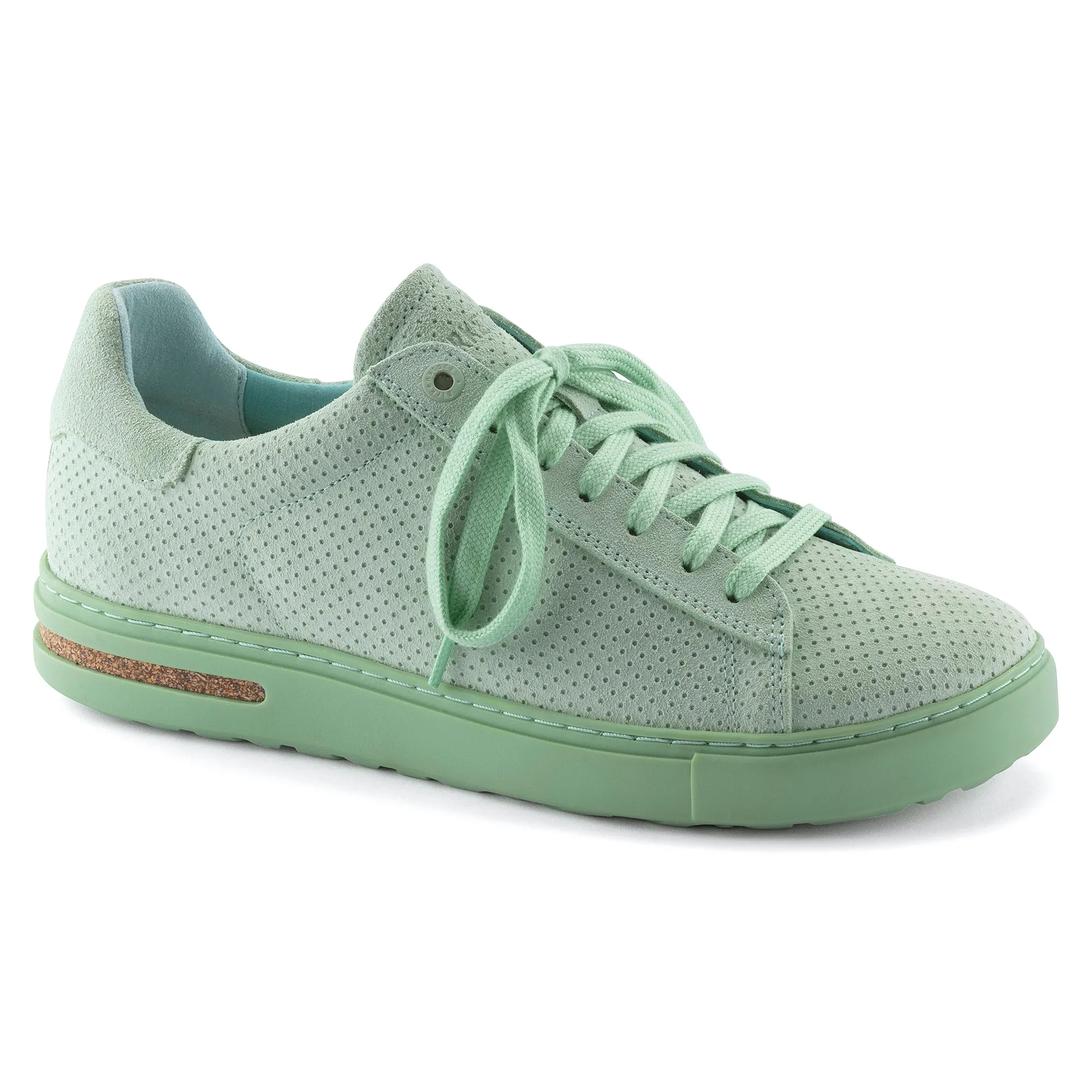 Birkenstock Bend Low Suede Embossed Color: Matcha (MEDIUM/NARROW WIDTH)
