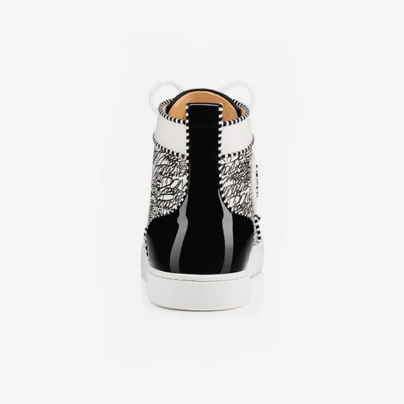 Black and Silver Shoes