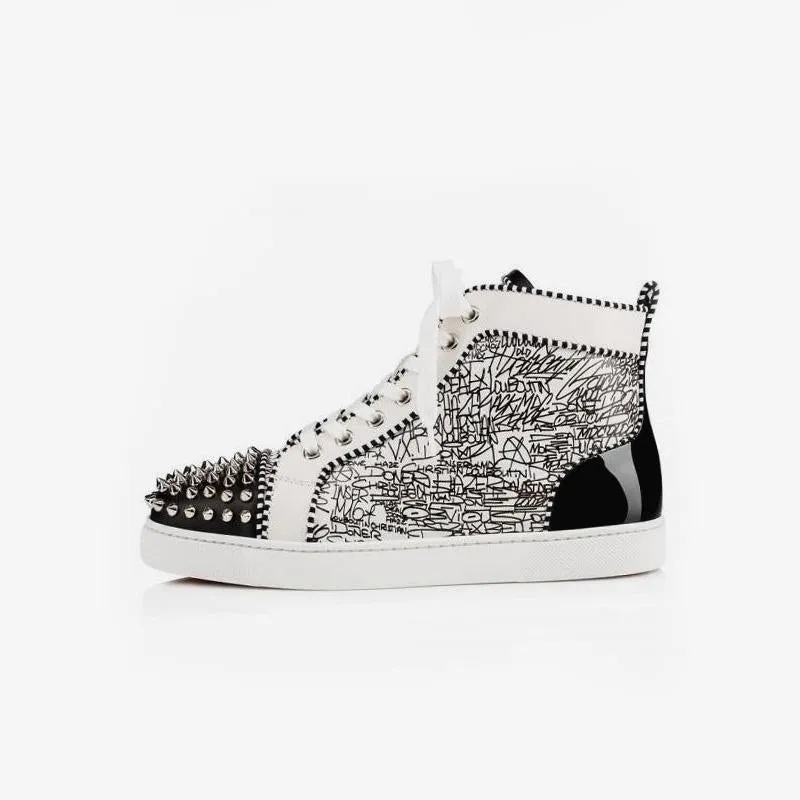 Black and Silver Shoes