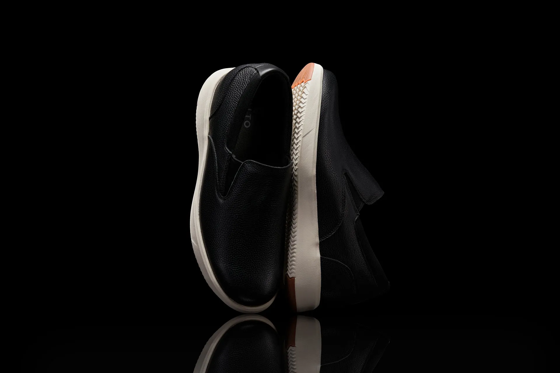 CALTO - J1420 - 2.8 Inches Taller (Onyx) - Leather Loafers
