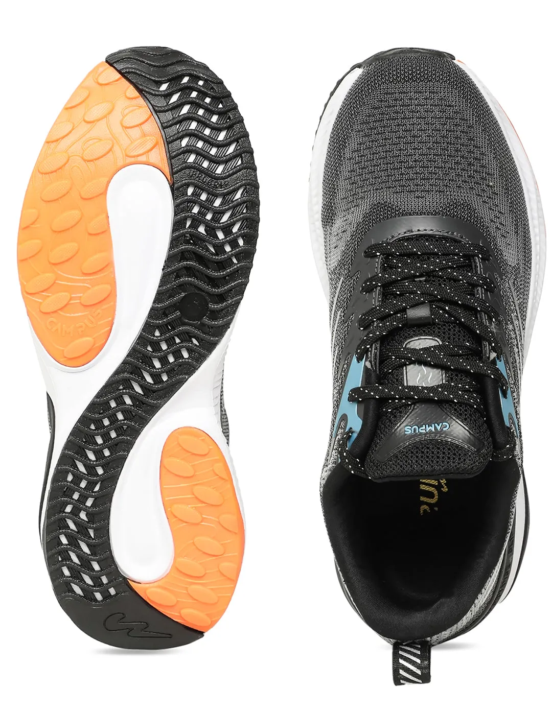 CAMP-SPUNKY Black Men's Running Shoes