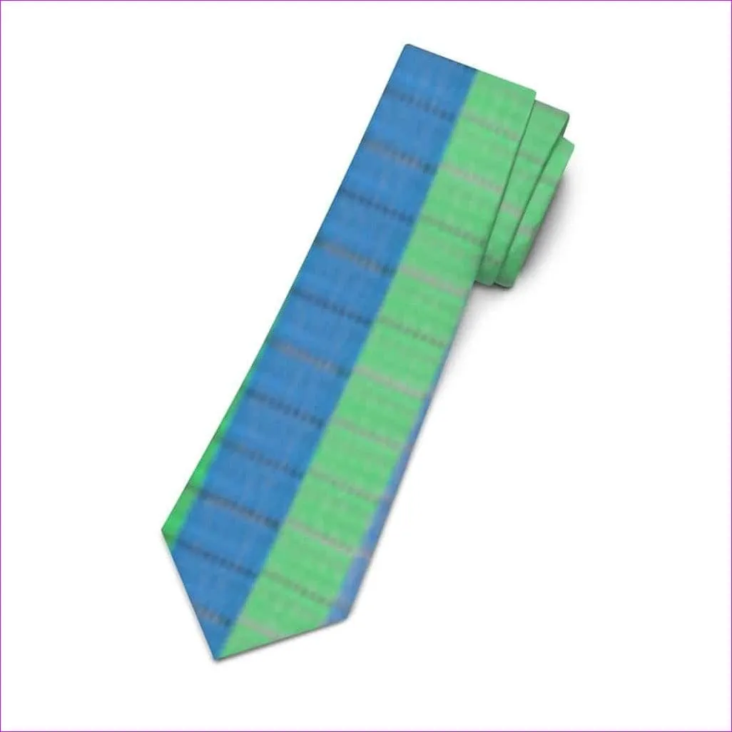 Checkered Lime Necktie