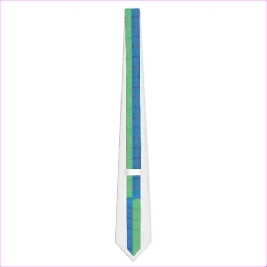 Checkered Lime Necktie