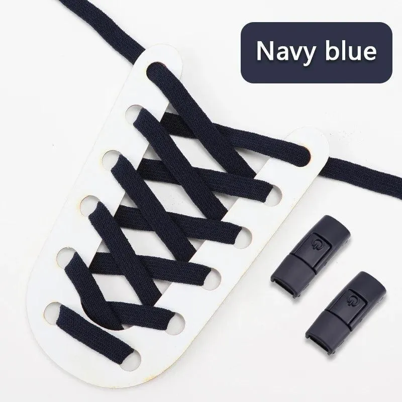 Colorful Press Lock Elastic Shoelaces: Vibrant Hassle-Free Styling