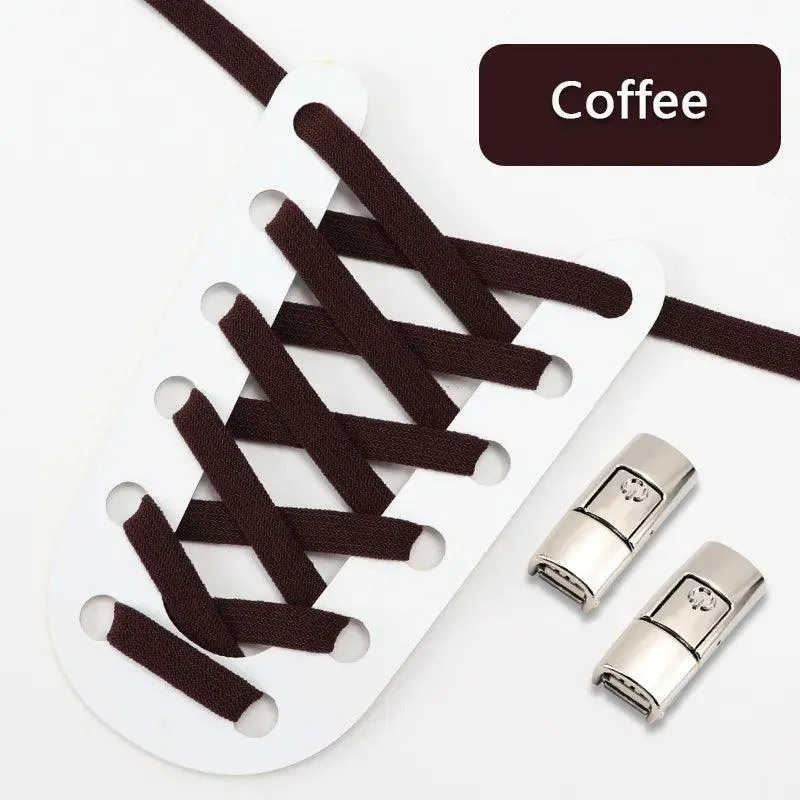 Colorful Press Lock Elastic Shoelaces: Vibrant Hassle-Free Styling