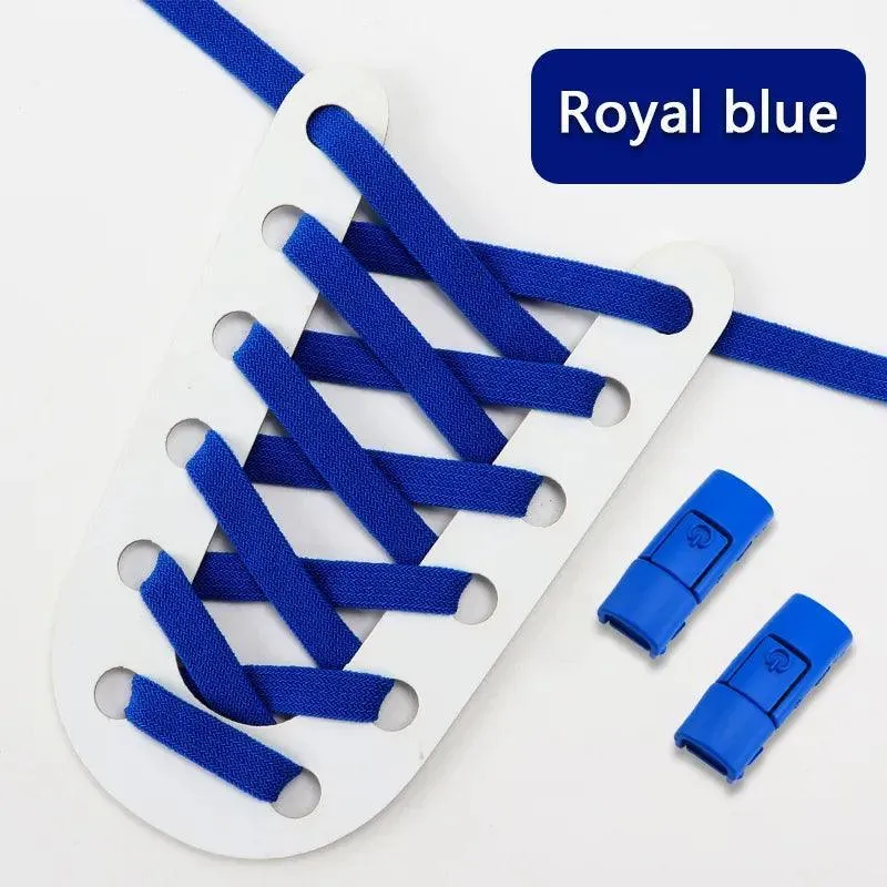 Colorful Press Lock Elastic Shoelaces: Vibrant Hassle-Free Styling