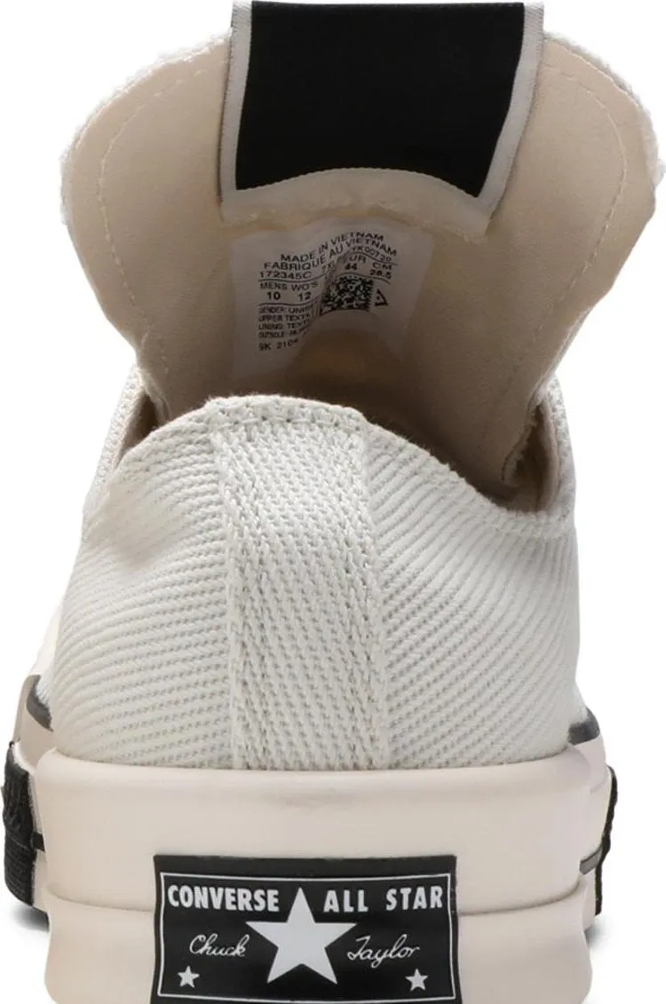 Converse Rick Owens x TURBODRK Chuck 70 Low Lily White Sneakers