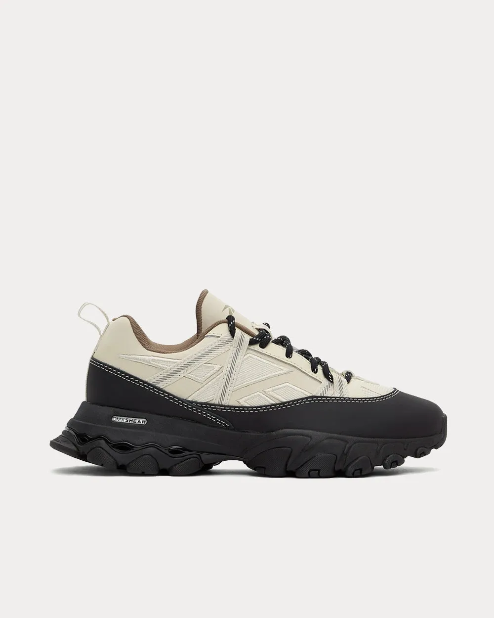 DMX Trail Shadow Black & Beige Low Top Sneakers
