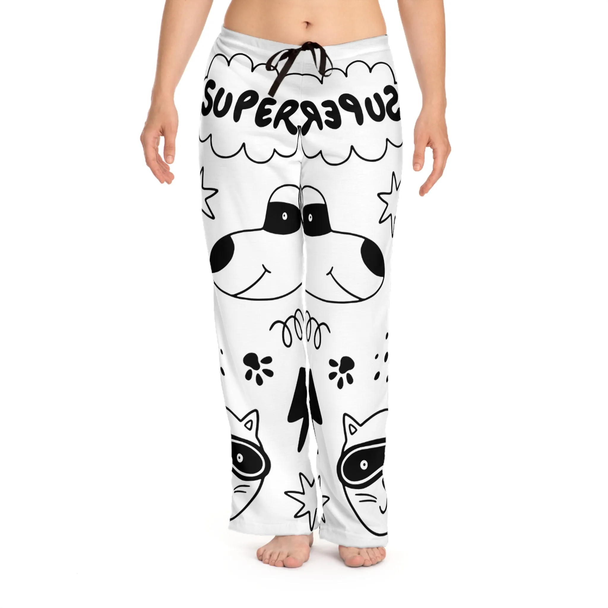 Doodle Dogs & Cats - Inovax Women's Pajama Pants