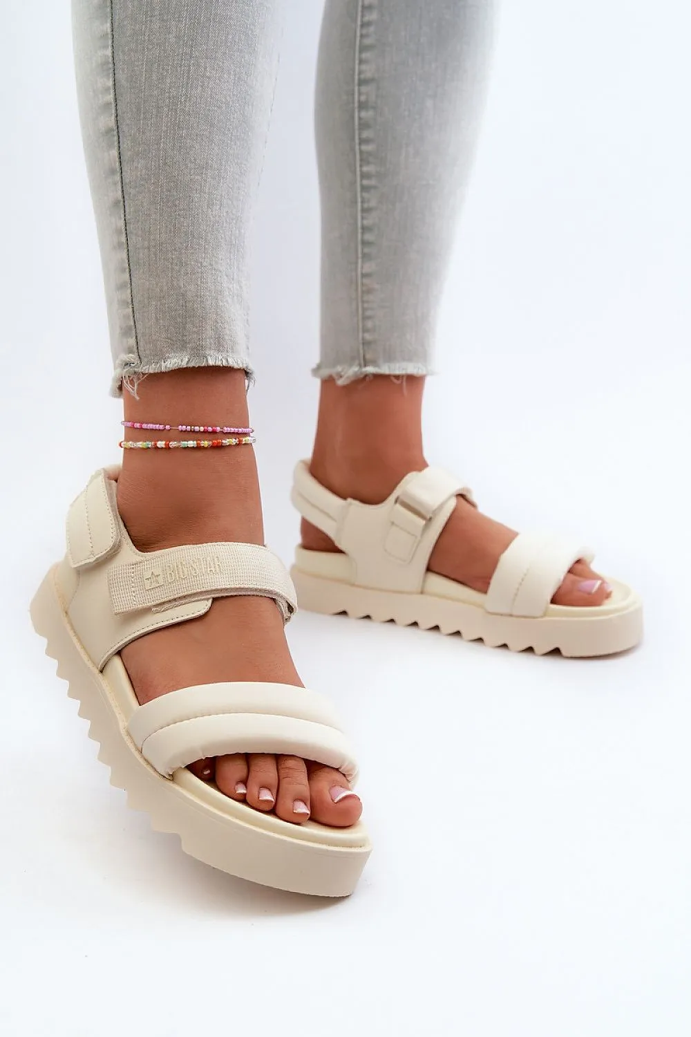 Double Strap Platform Sandals