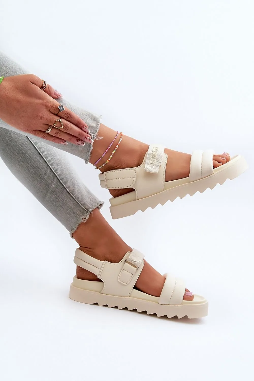 Double Strap Platform Sandals