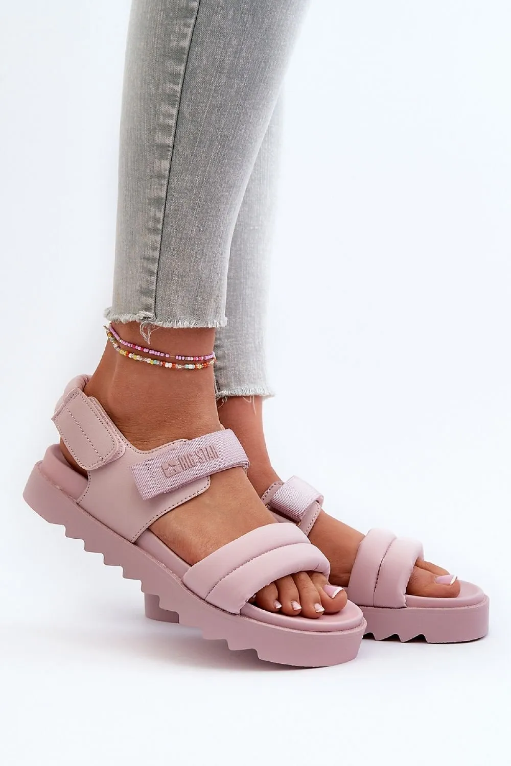 Double Strap Platform Sandals