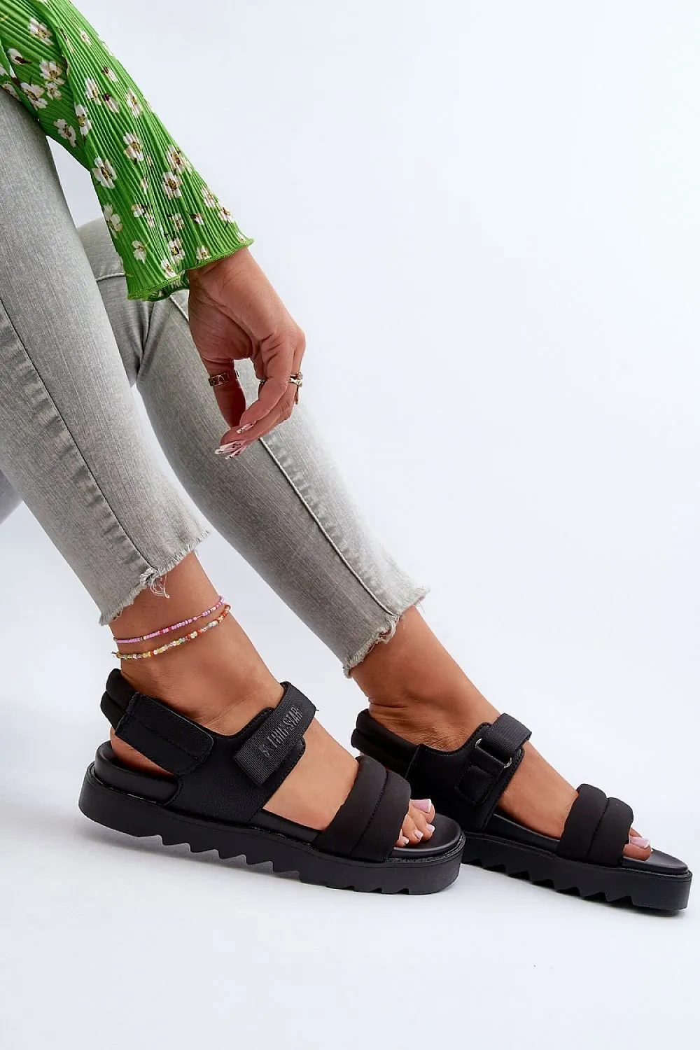 Double Strap Platform Sandals