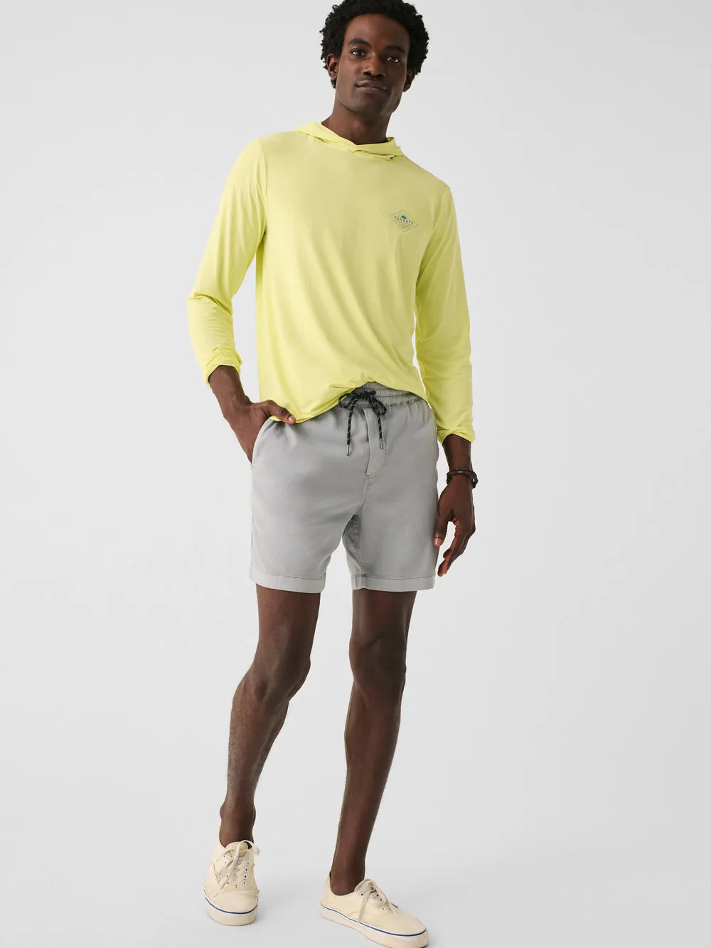 Essential Drawstring Short 6.5" Rocky Grey