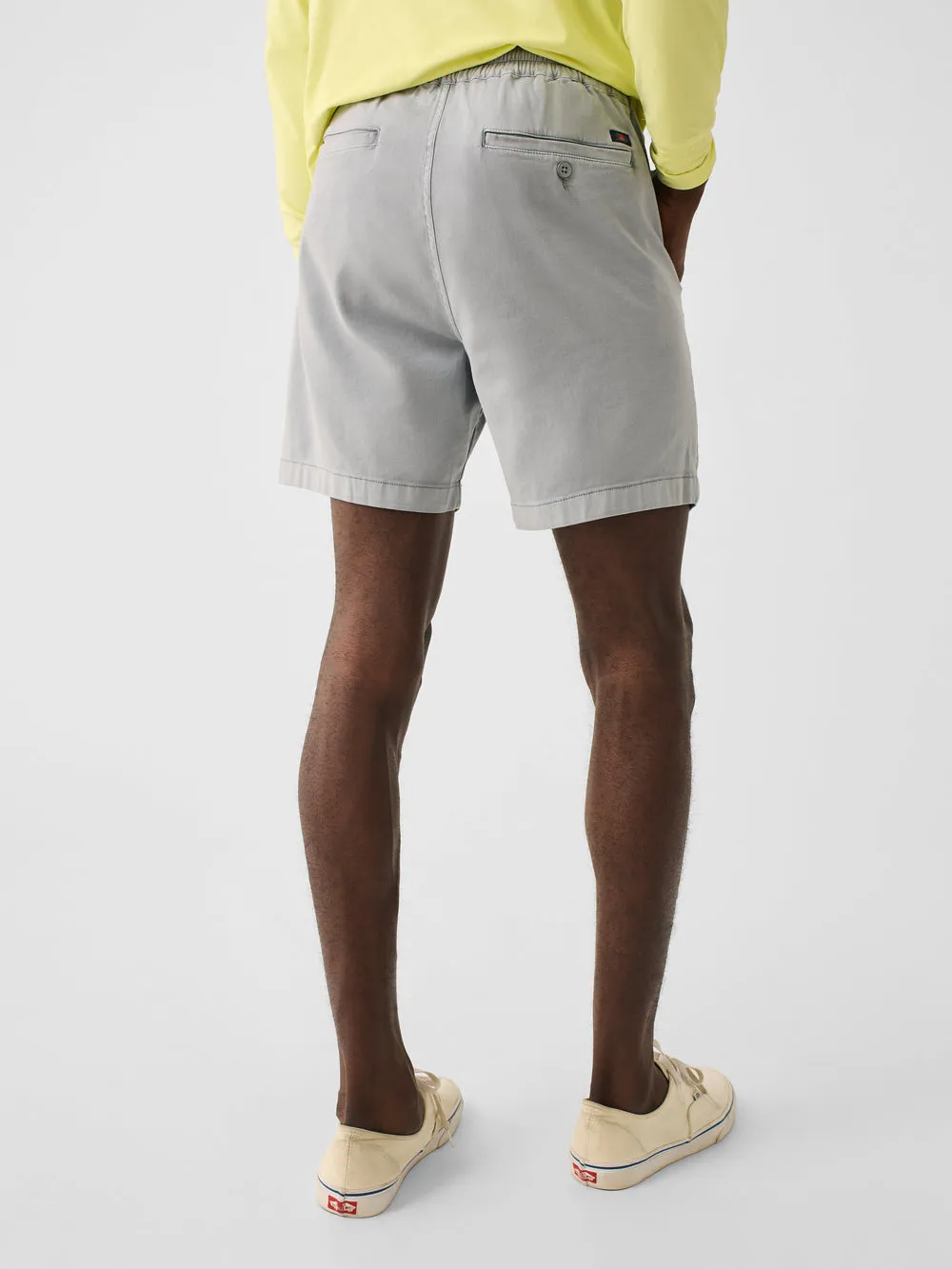 Essential Drawstring Short 6.5" Rocky Grey