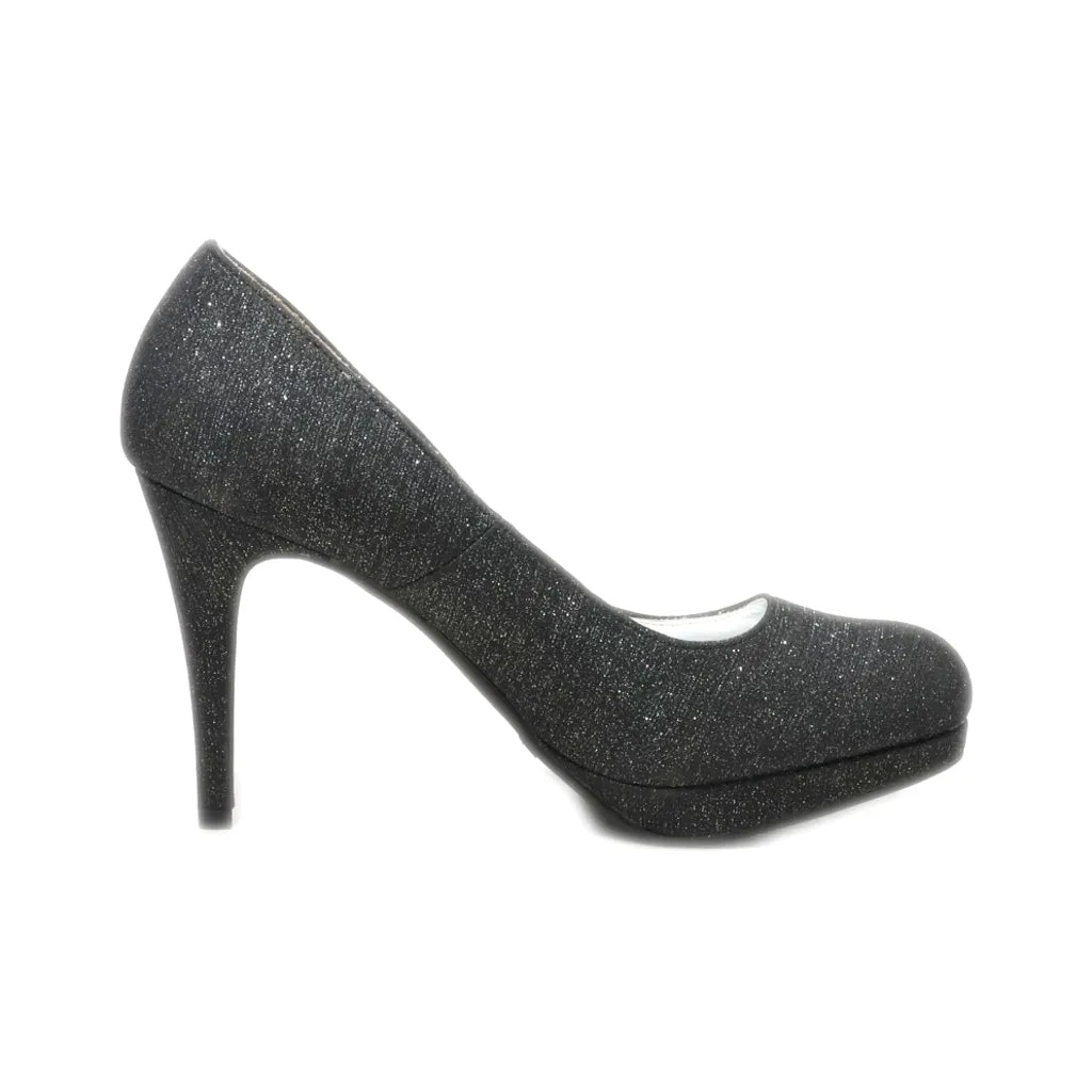 Fioni High-Heel Shoes Fabric Black Colour For Women
