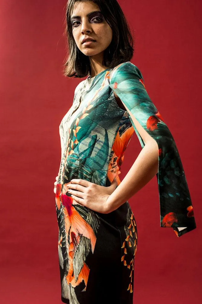 Fish Print Dress