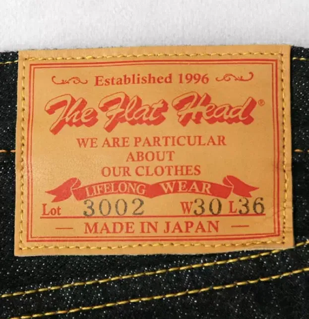 FN-3002 14.5oz Unsanforized Selvedge Jeans - Slim Tapered - OW