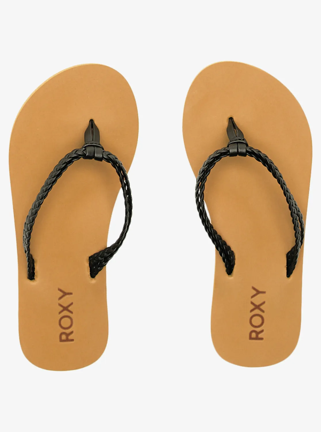 Girls 4-16 Costas Flip-Flops - Black