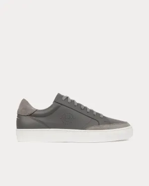 Helier Leather & Suede Grey / White Low Top Sneakers