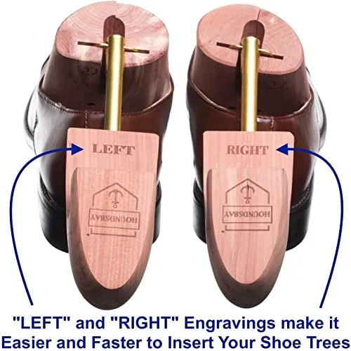HOUNDSBAY Cedar Shoe Tree for Men | 2-PACK