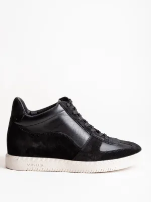 ina sneaker - black suede