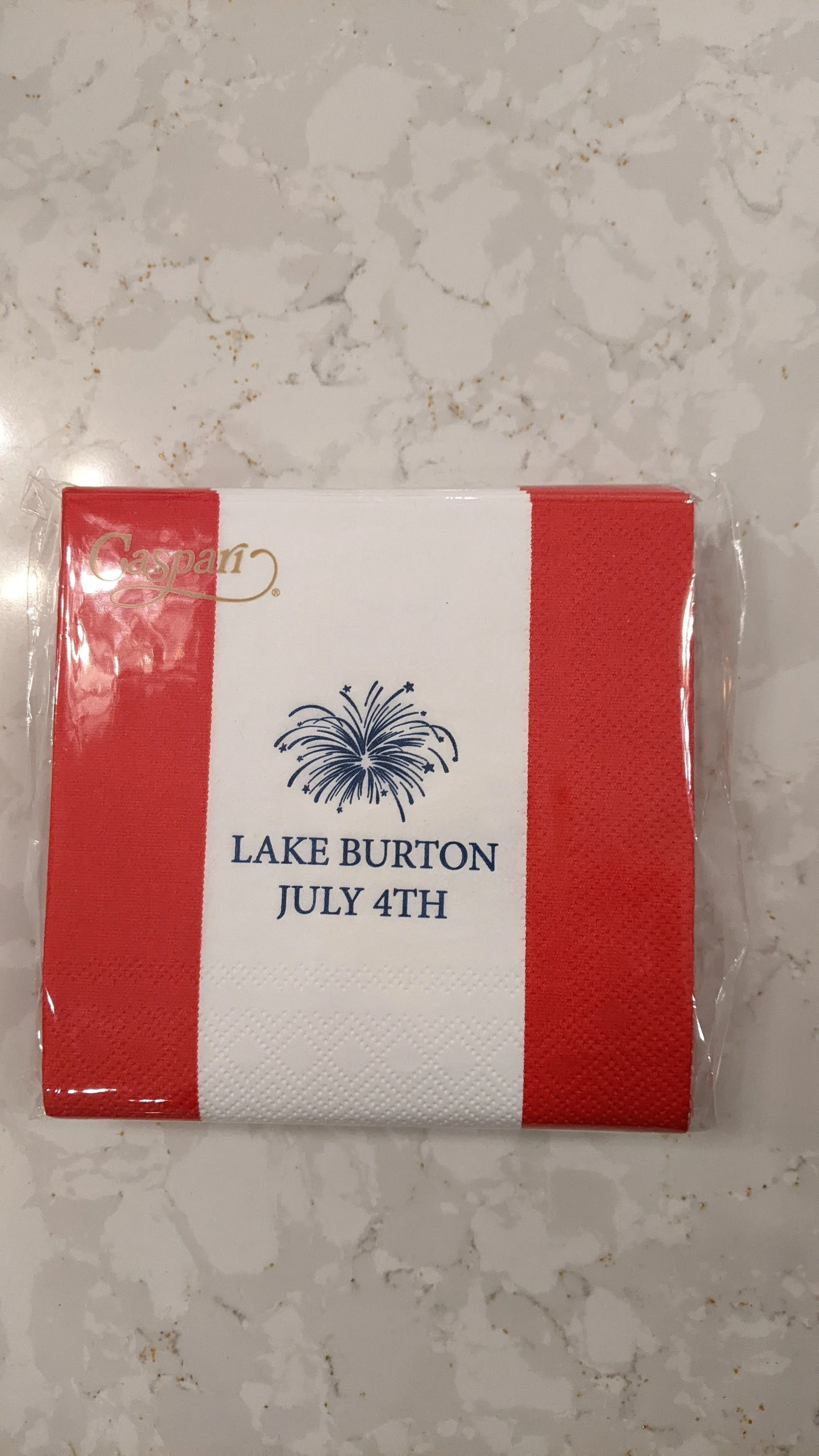 July 4th At The Lake Cocktail Napkins