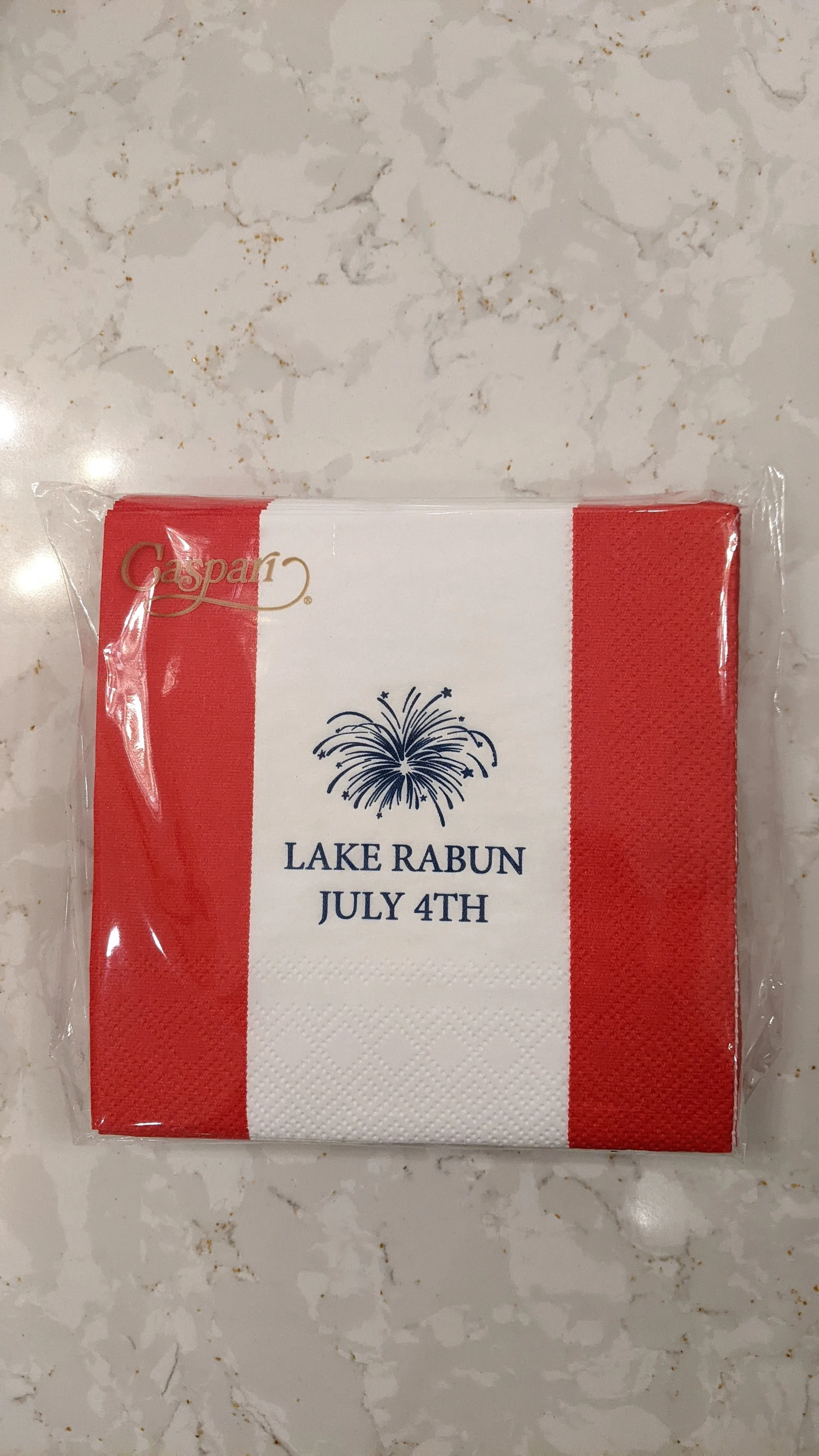 July 4th At The Lake Cocktail Napkins