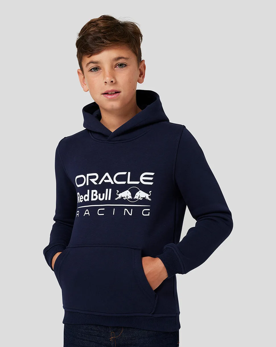 Junior Oracle Red Bull Racing Core Overhead Hoodie - Night Sky