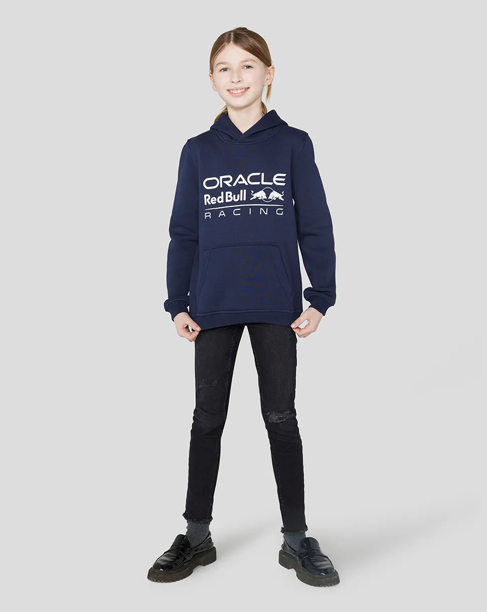 Junior Oracle Red Bull Racing Core Overhead Hoodie - Night Sky