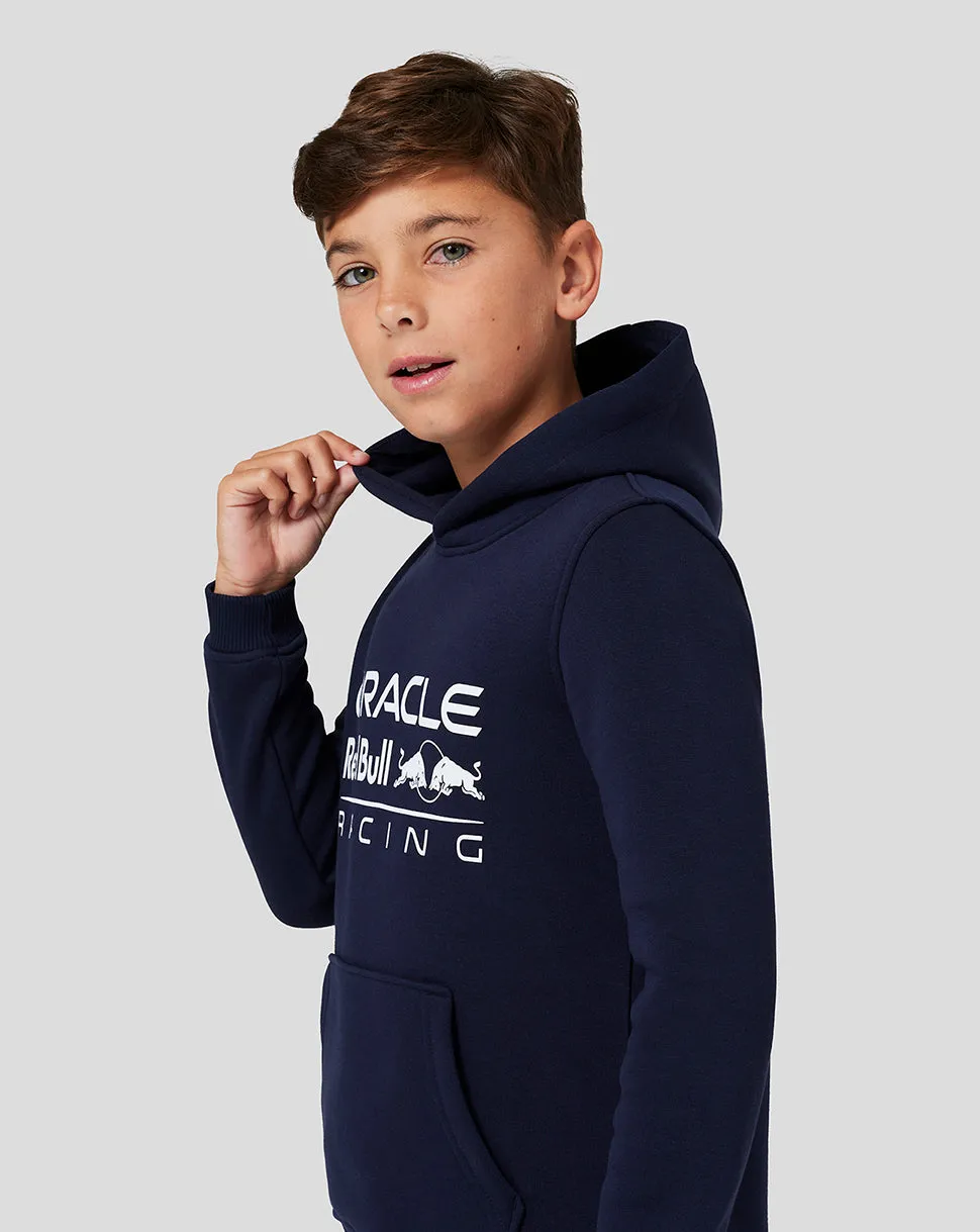 Junior Oracle Red Bull Racing Core Overhead Hoodie - Night Sky
