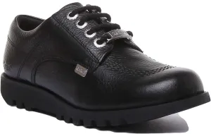 Kickers Kick Lo Luxe In Black in Teen UK Size 3 - 6