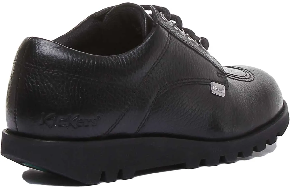 Kickers Kick Lo Luxe In Black in Teen UK Size 3 - 6