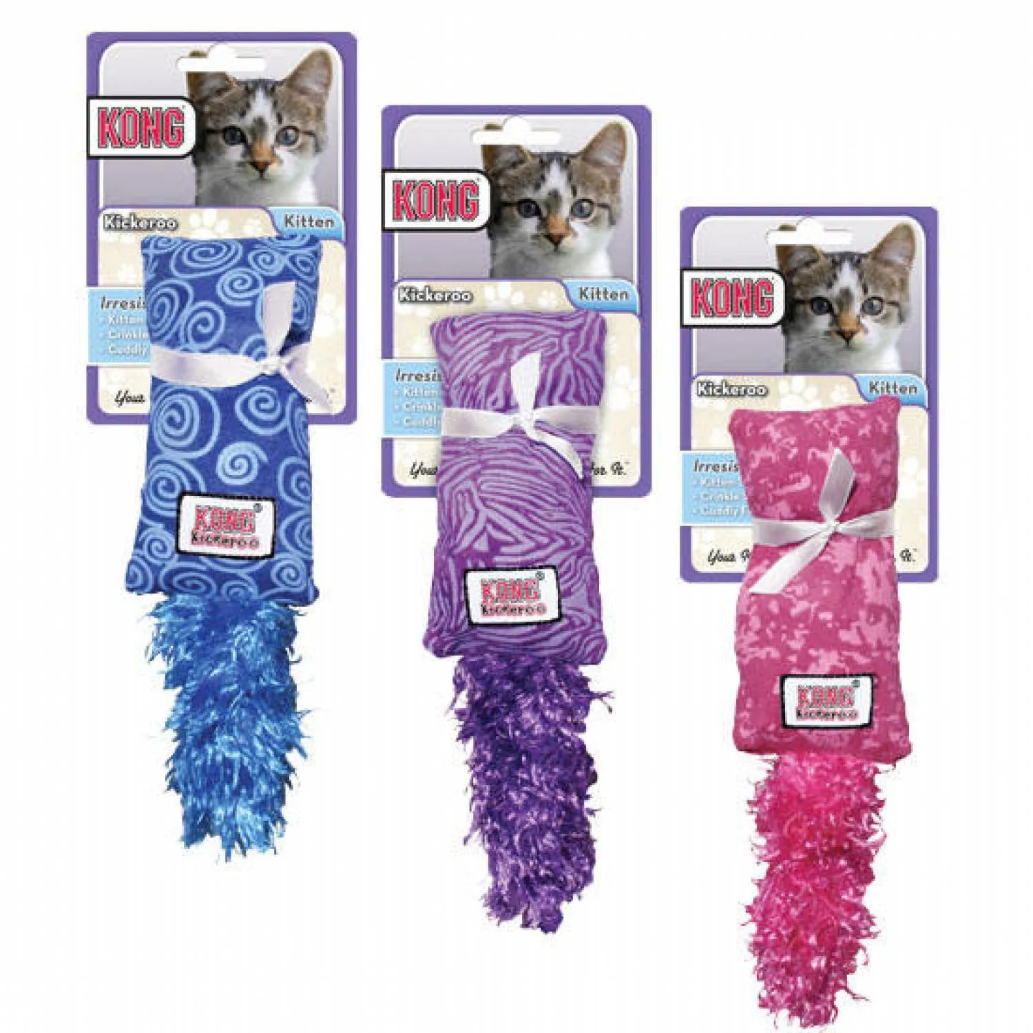 Kong Kitten Kickeroo; Assorted colours